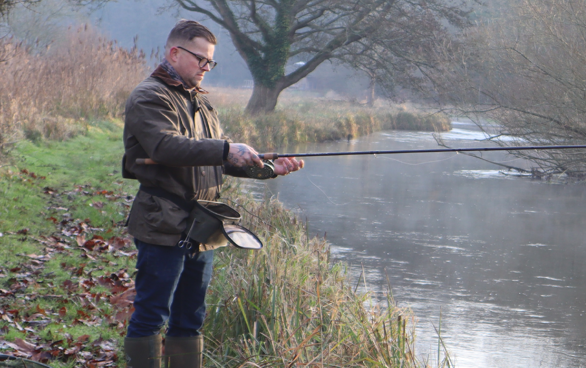 Steve Balard working the stretch